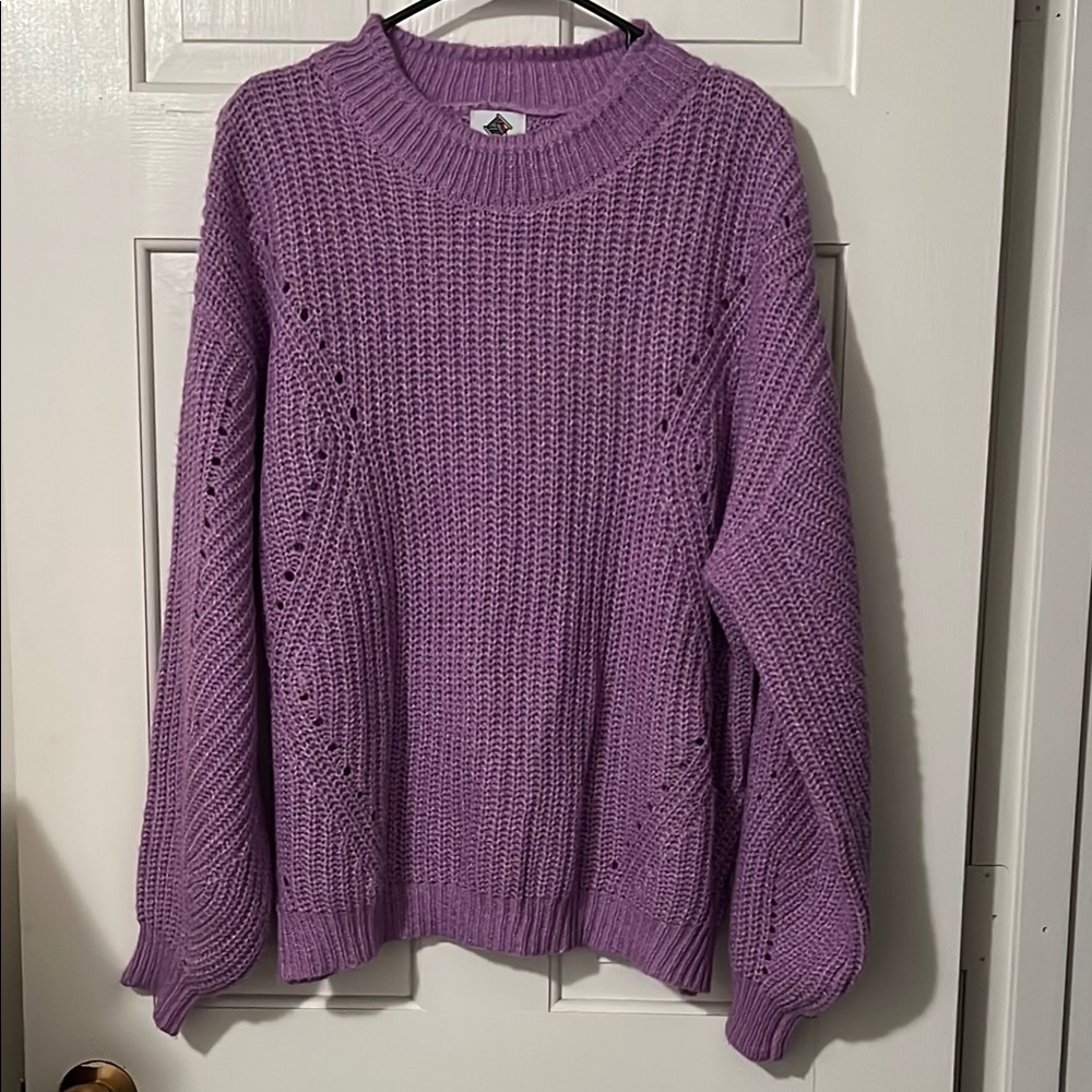 Lavender Knit Sweater NWOT